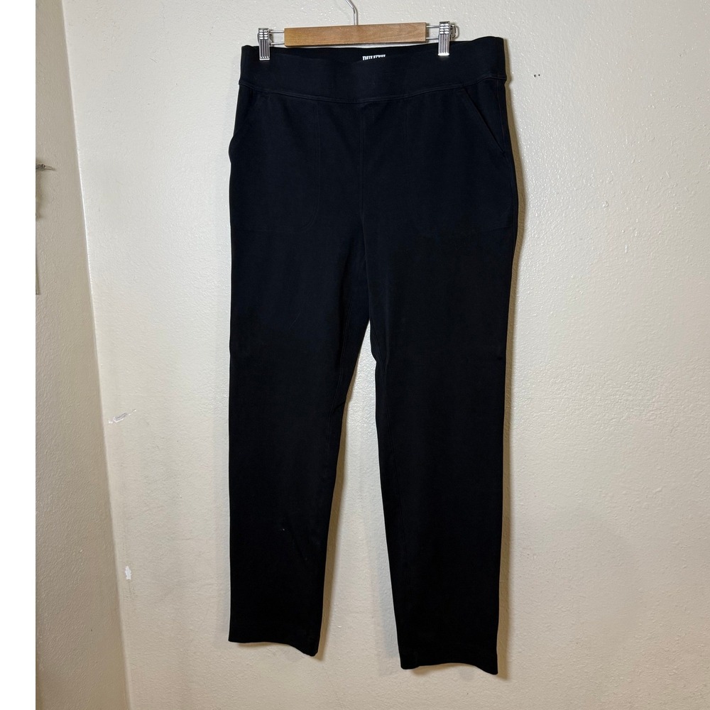 Duluth Trading Co Black Women's Noga Naturale Knit Pants size L x 31